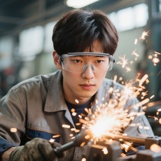 RAUOJOS 보안경 작업 보안경 워터밤 고글 김서림방지 방수의 고글 ROS-OTG001, 회색, 1개, 투명 렌즈