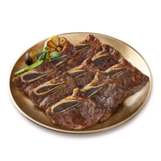 김지영 미식명장 양념 LA갈비 1.2kg 미국산 초이스등급 한입갈비, 3개, 400g