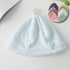 보스케 사우나 모자 스파햇 일본 료칸 헤어캡, 스카이블루, 1개