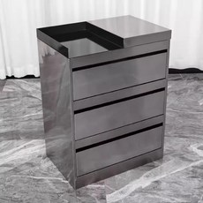 스텐 사물함 서랍장 서랍 슬림 캐비닛 정리 캐비넷, 원색 캐비닛 좌측 검정 80x60x40