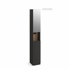 科勒 置物高櫃 烏木黑 左開