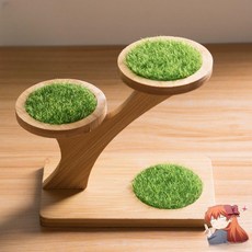 미니어처 잔디 30cm 실내 인테리어 소품 진열용 바닥, 스탠드 16x9x15cm