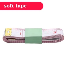150cm/60 "줄자 휴대용 개폐식 어린이 높이 측정 도구 바느질 재단사 눈금자 사무실 허리, 04 Soft Tape, 01 1.5m