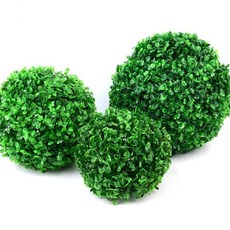 카페 매장 데코용 원형 인조 새싹 잔디볼 3개 촬영용품 셀프인테리어 ZE3355-3, 소