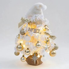 聖誕節聖誕樹45cm白色植絨粉色 45cm白色植絨紅色, 白色, 1個