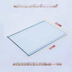 냉장고 강화 유리 파티션 스폿 냉동고 냉장 선반, 1개, 300mmx200mm 재고