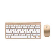 2.4GHz 無線鍵鼠組 10米遠距, 金色, 金色, 人體工學