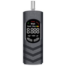 음주측정기 숙취 감지기 남자선물 디지털 알코올 테스터 전문 음주 측정기 경찰 Alcotester LCD 디스플레이 운전 테스트, 검정색