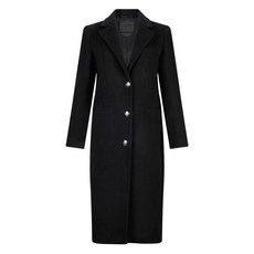 리우조 라펠 칼라 싱글 브레스티드 코트