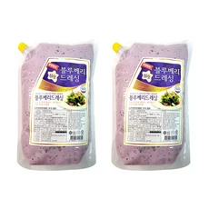 평강푸드 블루베리드레싱 2kg x 2팩, 1개