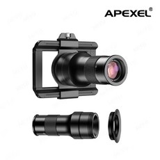 APEXEL TeleMacro 6倍 望遠鏡 微距鏡頭 手機望遠鏡頭 微距鏡頭 長焦鏡頭 手機 外接鏡頭 手機鏡頭, 1個, 6X望遠微距2合一鏡頭(標配)