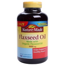 Nature Made 萊萃美 亞麻仁油軟膠囊 1000mg, 180顆, 1罐