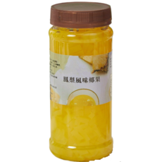 JJ蛋糕烘焙 鳳梨椰果 烘焙原料 甜點裝飾 天然食材 Q彈口感, 550g, 1個, 1個裝