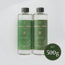 FDA 유의미한 실리콘 몰드용 경도 0 부가형 반투명 500g 실리콘몰드 만들기, 1개, 500ml