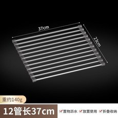 鋼米 304 不銹鋼 水槽瀝水架, 12鋼管-可捲簾常規款 37*23 ,鋼米 304不銹鋼陞級款