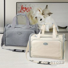 [ON디자인] 매트로백 베이지 강아지이동가방