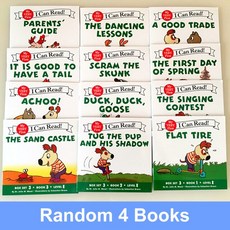 몬테소리 어린이 포켓 스토리 도서 학습 완구 영어로 파닉스 리틀 크리터 읽기 가능 그림 책 무작위 4 권, [05] Random 4 Books, 1개