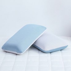 에이프릴앳홈 시원한 냉감메모리폼베개 ZK83, 블루