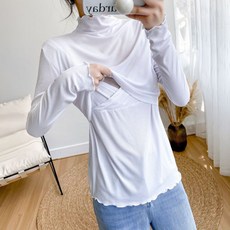 봄 가을 임부복 긴팔 수유티 임산부 외출복 긴팔티 산후 수유복 긴팔 티셔츠 YSQ