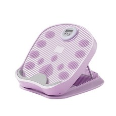 智能計數16段可調拉筋板 斜踏板 足部穴道按摩器 美腿神器 腳底/小腿拉筋板, 『鍛鍊智能計時器⏱️16檔調節』☞紫色