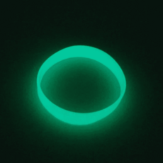 밴드 실리콘야광팔찌 블루 야광끈