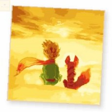 색칠페인팅 어린왕자와 사막여우