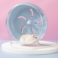 큐스틱스 무소음 햄스터 쳇바퀴 21cm, 1개, 블루