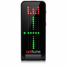 헤드라인 클립온 튜너 블랙 NOIR CLIP 일레트로닉 UNITUNE TC, 폴리튠-블랙