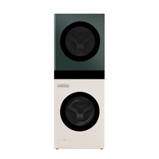LG전자 트롬 오브제컬렉션 워시타워 WL21EGN 세탁기 25kg + 건조기 21kg 방문설치, 세탁기(네이처 베이지), 건조기(네이처 그린)