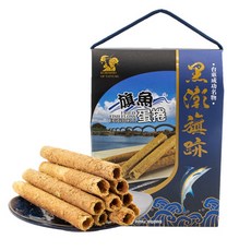 新港區漁會 黑潮旗跡 旗魚蛋捲, 1個, 【一盒】旗魚蛋捲180G