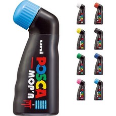 페인트 마카 네임펜 마커펜 유니 포스카 PCM-22 MOPR 마커 블랙 XXL 3-19mm 원형 팁 다양한 표면에 활용 가능 ACMI 인증 포뮬러로 안전성과, Light Blue