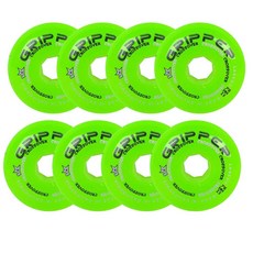 Labeda 롤러 하키 휠 그리퍼 크로스오버 소프트 76A 화이트 80mm - 8개 세트, 그린 74A (X-소프트)