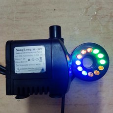 鵬宗小舖 彩燈8CM 沉水馬達專用 LED水燈燈泡12V 暖白光(黃光) 聚寶盆滾球流水組專用, 1個, 小組