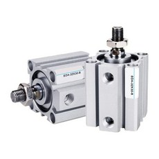 SDA B 공압식 소형 얇은 실린더 수나사 직경 12 80mm 스트로크, 02 Bore 16mm, 09 Stroke 40mm