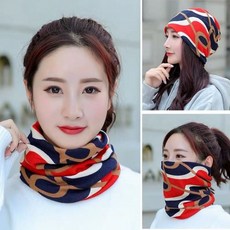 더이케이 패션 넥워머 목토시 겨울스카프 얼굴방한 WFGOE2D, 네이비