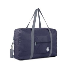 박스비 여행 초경량 접이식 보조 가방, 어깨끈-네이비, 1개