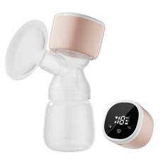 Missbaby電動吸奶器智能一體式大吸力集奶器按摩舒適一體吸乳器, 1個, 粉紅色英文:1個
