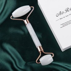 水晶刮痧板按摩器【RM04】, 1個, 白色雙頭滾輪