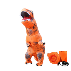 더루비샵 에어슈트 할로윈 코스프레의상 공룡풍선옷, 1개, L(키150-190) 티라노오랜지 에어슈트