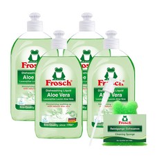 프로쉬 독일 주방세제 알로에베라 500ml 4개 +펌프+수세미