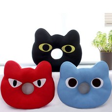 의자방석 둥근메모리폼방석 30cm, 소라(블루)