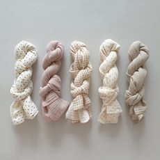 [국산 무형광 순면100%] 여아 남아 봄 가을 간절기 아기 스카프 목도리 요루 면