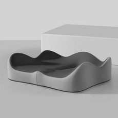 護腰靠墊 - 四季面料太空記憶棉內芯, 漸層灰