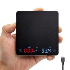 MiniCoffeeScale 자동 타이밍 기능 충전식 USB3kg/0.1g 에스프레소 및 손으로 붓는 커피에 적합한 고정밀, 01 3 키로그램, 03 Black scales
