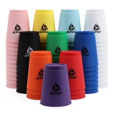 [홈앤스쿨] 스타스포츠 스태킹 12p 색상선택 국내산, 오렌지, 1개