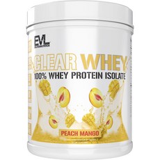 EVLUTIONNUTRITION Clear分離式乳清蛋白粉 蜜桃芒果風味, 1罐, 500g
