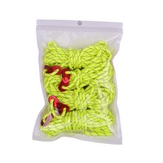 反光編織 【露營中毒本鋪】 反光營繩 露營反光繩 營繩包 露營繩 固定繩 營繩 含營繩調節片 天幕繩 露營 山趣營繩包, 螢光綠