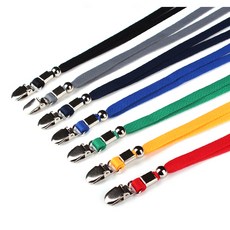 제이명찰 한쪽목걸이크립 목걸이줄 9mm, 블루, 10개