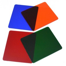 24 색 다채로운 필터 번들 Cokin P 시리즈 사각형 필터 전체 Grad Graduated 액세서리 ND ND2 ND8 ND16, [06] BlueOrange Red Green