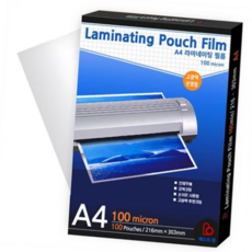 a4코팅지 A4라미네이팅필름(코팅지)_100매, 본상품